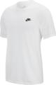 NIKE M NSW CLUB TEE WHITE/BLACK