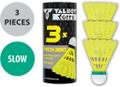 Talbot-Torro Badmintonball Tech 350, Nylonfederball, 3er Dose - in Gelb