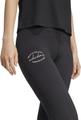 ADIDAS Damen Tight Signature Graphic Print High-Waisted XS in Schwarz