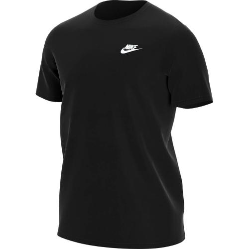 NIKE M NSW CLUB TEE BLACK/WHITE