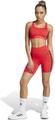 ADIDAS Damen Tight Optime Essentials 3-Streifen kurze (Länge 5 Zoll) XS in Rot