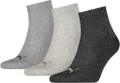 PUMA Herren Socken UNISEX QUARTER PLAIN 3P Anthraci/l Mel Grey/m Mel Grey