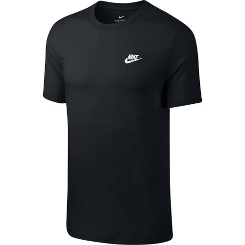 NIKE M NSW CLUB TEE BLACK/WHITE