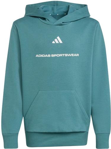 ADIDAS Kinder Kapuzensweat Boys Slogan Fleece Hoodie Kids 164 in Blau