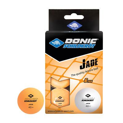 Donic-Schildkröt Tischtennisball Jade, Poly 40+ Qualität, 6 Stk. im Blister, orange - in Orange