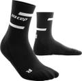 CEP Damen the run socks, mid cut, v4 II in Schwarz