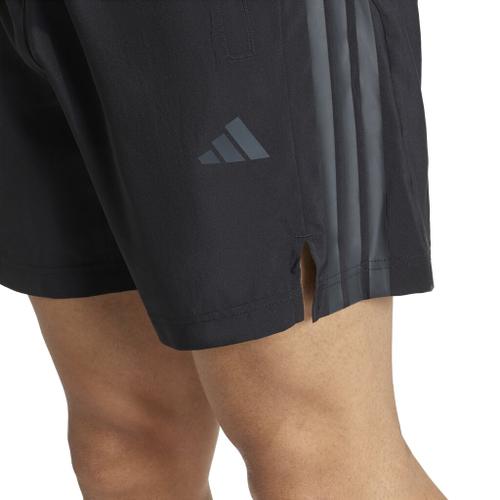 ADIDAS Herren Shorts TECH ESSENTIALS WORKOUT 3-STREIFEN (Länge 7 Zoll) L in Schwarz