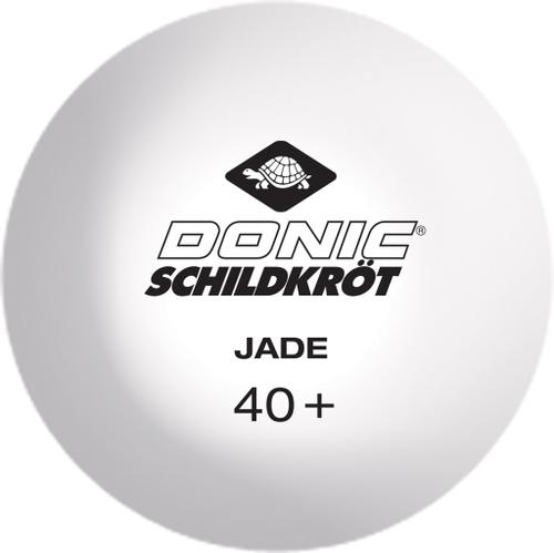 Donic-Schildkröt Tischtennisball Jade, Poly 40+ Qualität, 6 Stk. im Blister, weiß - in Pink