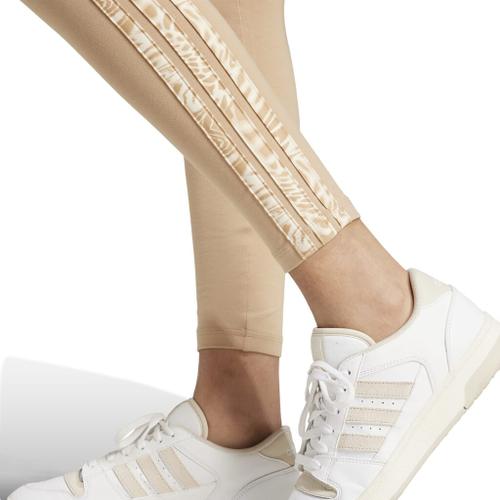 ADIDAS Damen Tight RC Essentials Seasonal Animal-Print L in Braun