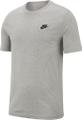NIKE M NSW CLUB TEE DK GREY HEATHER/BLACK