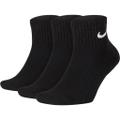 NIKE Herren U NK EVERYDAY CUSH QTR 3PR BLACK/WHITE