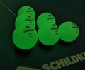 DONIC SCHILDKRÖT TT-Ball GLOW IN THE DARK POLY 40+, 6 Stück - in Schwarz