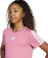 ADIDAS Kinder Shirt Training Essentials 3-Streifen Kids 170 in Pink
