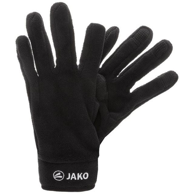 JAKO Unisex Feldspielerhandschuhe Fleece 4 in Schwarz