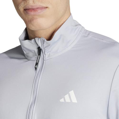 ADIDAS Herren Rollkragen Own the Run Half-Zip L in Silber