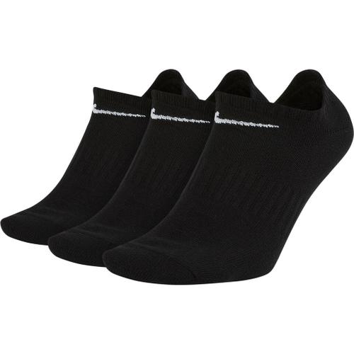 NIKE U NK EVERYDAY LTWT NS 3PR BLACK/WHITE