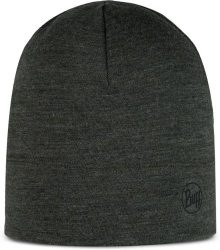 BUFF Herren MIDWEIGHT MERINO WOOL Mütze SOLID BLACK - in Grün