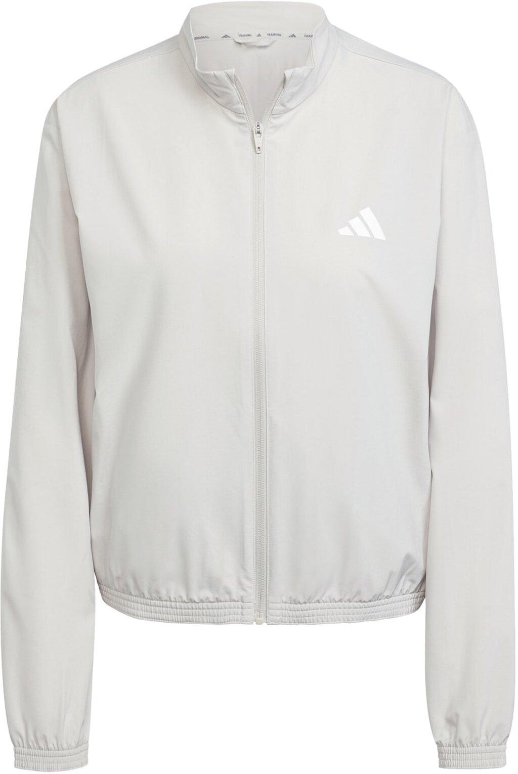 ADIDAS Damen Unterjacke Train Essentials 3-Streifen Woven Warm-Up XS in Grau