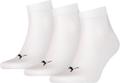 PUMA Plain Quarter-Socken 3er-Pack 35-38 in Weiß