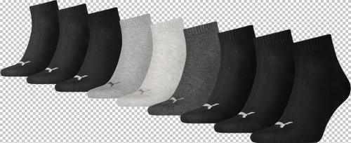 PUMA Herren Socken UNISEX QUARTER PLAIN 3P Black