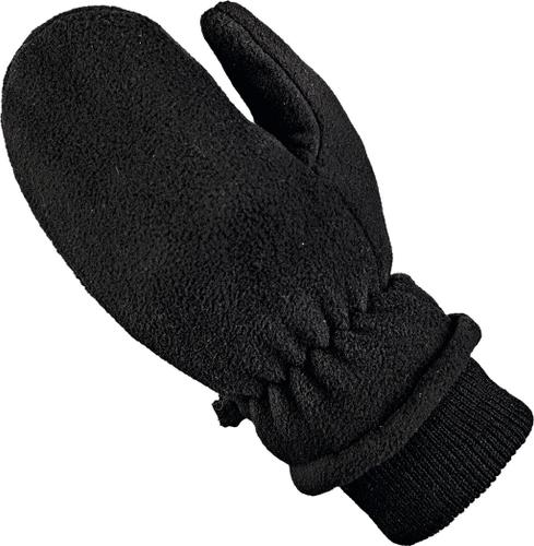 ARECO Kinder Handschuhe Fleecefäustling Juniors 4 in Schwarz