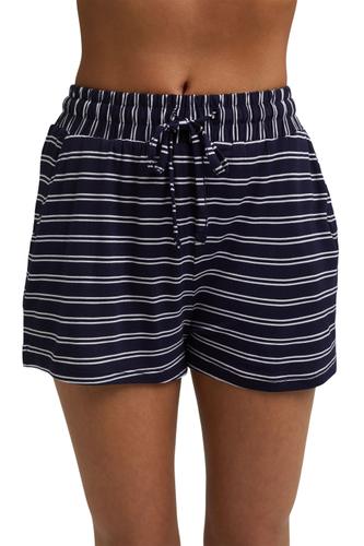 Jersey-Shorts aus LENZING™ ECOVERO™ M - Navy 2