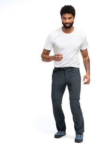 MAIER SPORTS Herren Hose Tajo 2 He-Zip Off Hose el. (kurz) 26 in Grau