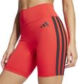 ADIDAS Damen Tight Optime Essentials 3-Streifen kurze (Länge 5 Zoll) XS in Rot