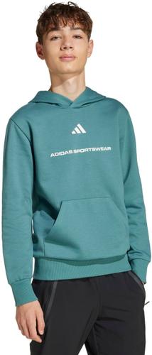 ADIDAS Kinder Kapuzensweat Boys Slogan Fleece Hoodie Kids 164 in Blau