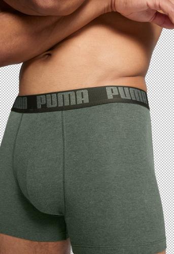 PUMA Herren Retropants Basic Boxer 2er Pack XXL in Grün