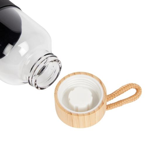 ENERGETICS Trinkbehälter Ux.-Trinkflasche Glass Bottle Bamboo II 0,55 in Schwarz