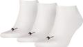 PUMA Herren Socken UNISEX SNEAKER PLAIN 3P White