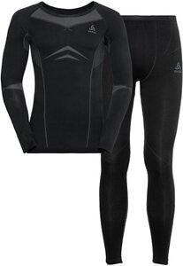 ODLO Herren Set Set long FUNDAMENTALS PERFORMANCE WARM S in Schwarz