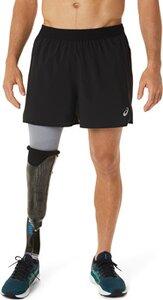 ASICS Herren Shorts ROAD 2-N-1 5IN SHORT XXL in Schwarz