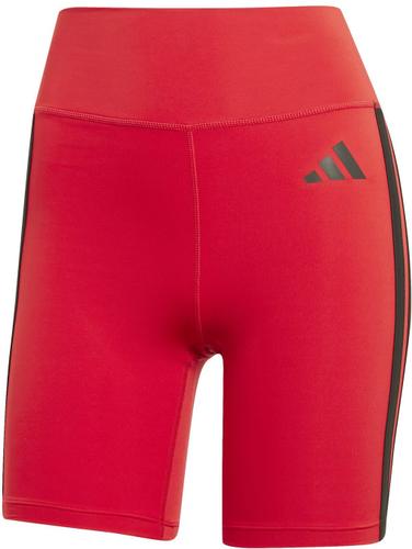 ADIDAS Damen Tight Optime Essentials 3-Streifen kurze (Länge 5 Zoll) XS in Rot
