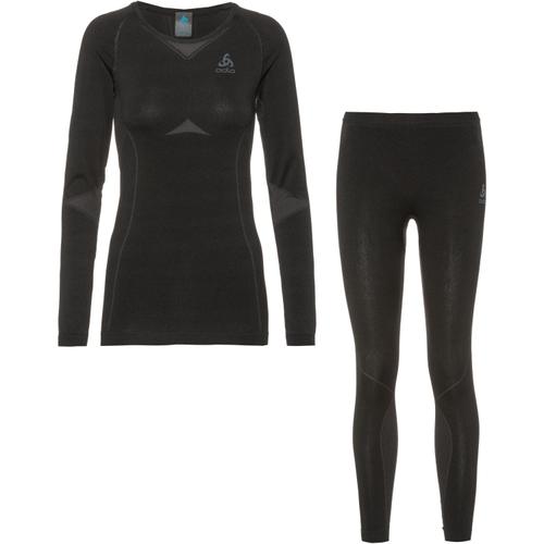 ODLO Damen Set Set long FUNDAMENTALS PERFORMANCE WARM XS in Schwarz