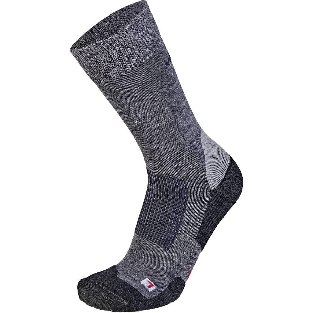 WAPITI Herren Socken Wandersocken S02 Merino All Season 42-44 in Grau