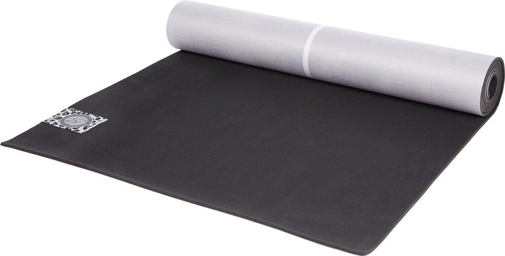 ENERGETICS Matte Yogamatte Naturkautschuk mit Mikrofaserbezug - in Grau