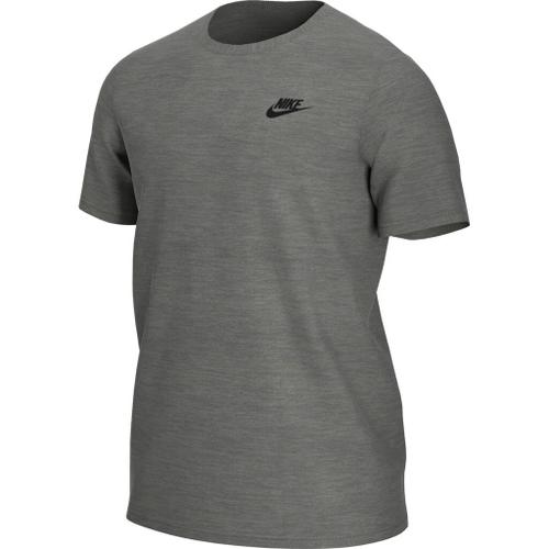 NIKE M NSW CLUB TEE DK GREY HEATHER/BLACK