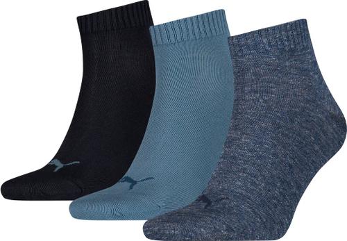 PUMA Herren Socken UNISEX QUARTER PLAIN 3P Denim Blue