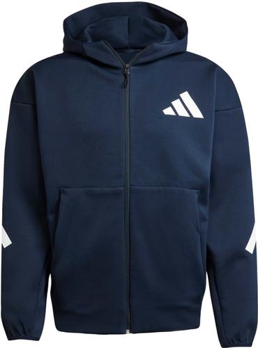 ADIDAS Herren Kapuzensweat New adidas Z.N.E. Zip XXL in Blau