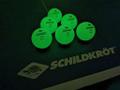 DONIC SCHILDKRÖT TT-Ball GLOW IN THE DARK POLY 40+, 6 Stück - in Schwarz
