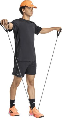 ADIDAS Herren Shorts TECH ESSENTIALS WORKOUT 3-STREIFEN (Länge 7 Zoll) L in Schwarz