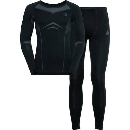 ODLO Herren Set Set long FUNDAMENTALS PERFORMANCE WARM S in Schwarz