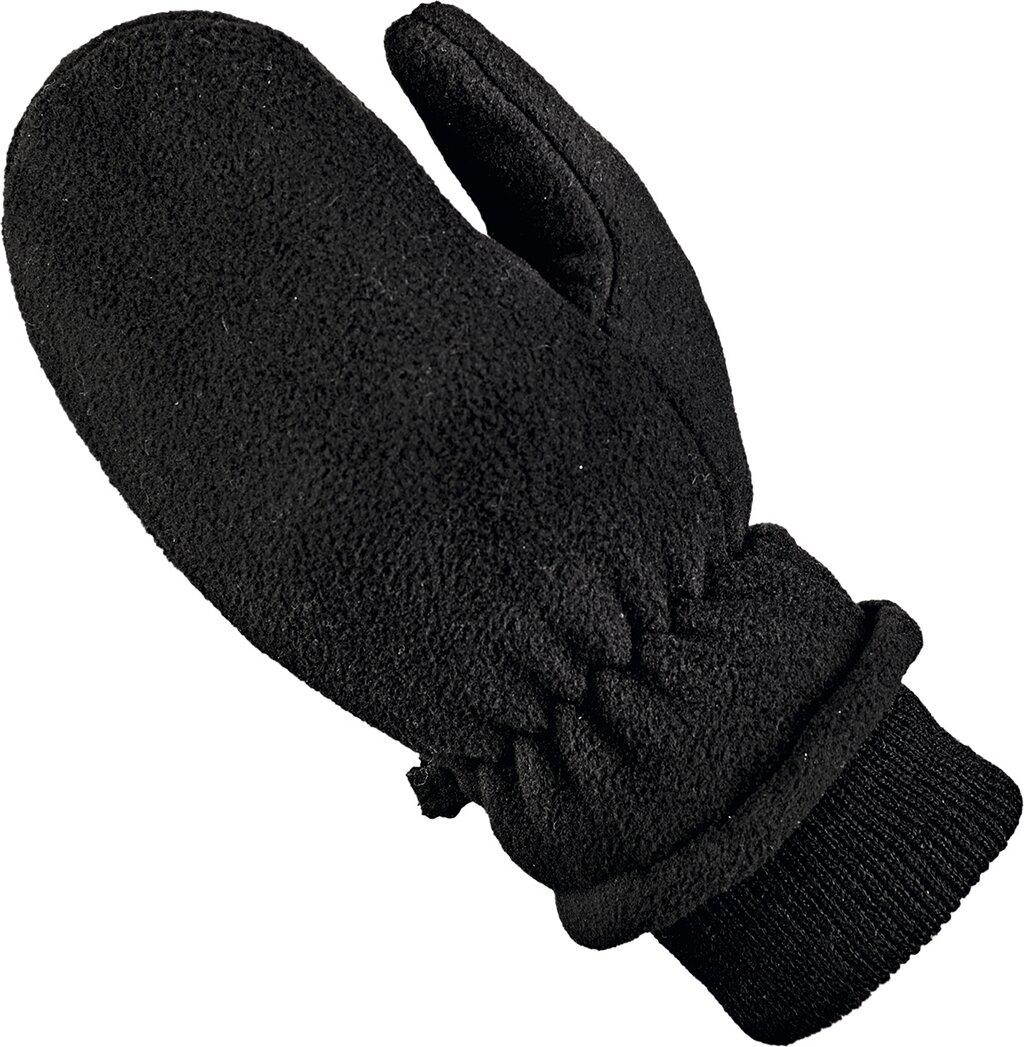 ARECO Kinder Handschuhe Fleecefäustling Juniors 4 in Schwarz