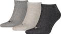PUMA Herren Socken UNISEX SNEAKER PLAIN 3P Anthraci/l Mel Grey/m Mel Grey