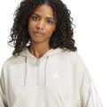 ADIDAS Damen Kapuzensweat Essentials 3-Streifen French Terry Quarter-Zip