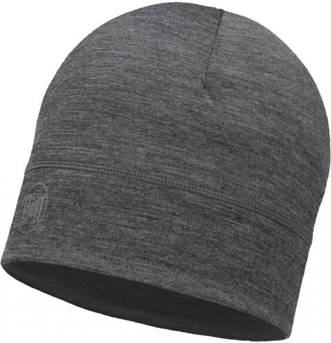 BUFF Herren LIGHTWEIGHT MERINO WOOL Mütze SOLID One Size in Grau