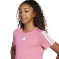 ADIDAS Kinder Shirt Training Essentials 3-Streifen Kids 170 in Pink