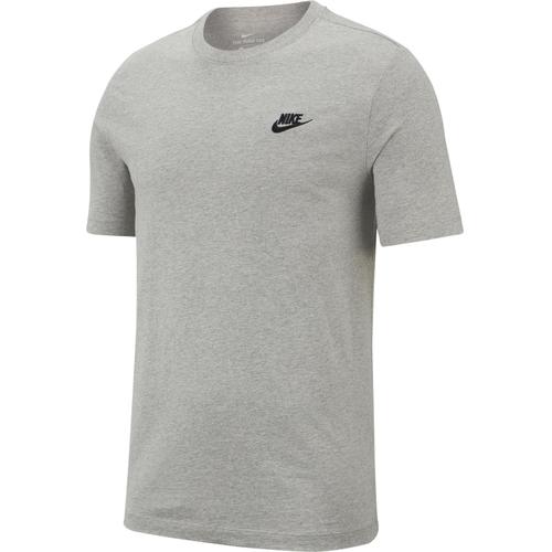 NIKE M NSW CLUB TEE DK GREY HEATHER/BLACK